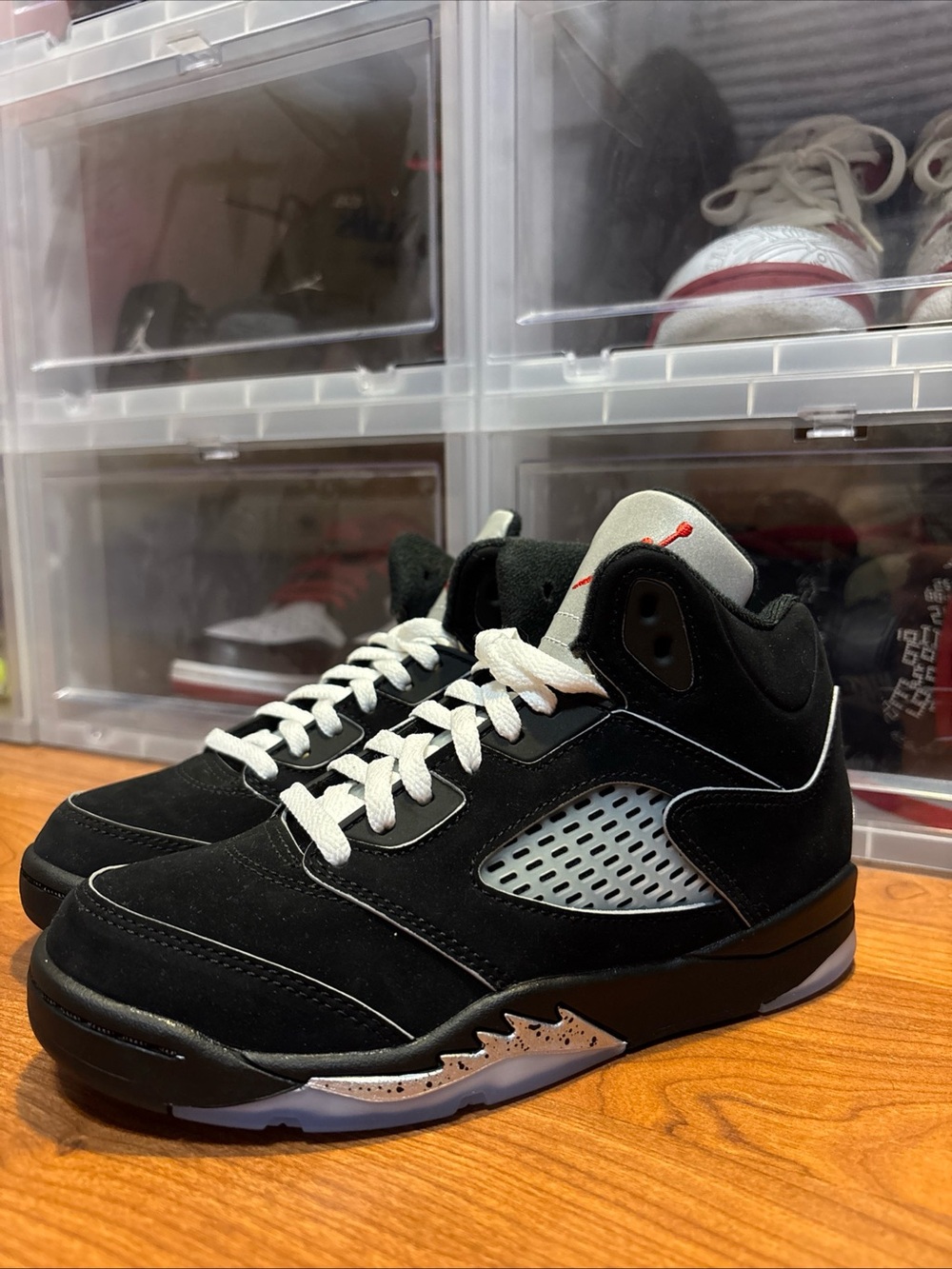 Air Jordan 5 Retro OG PS Black Metallic Reimagined HF3978-001 Szs 1Y B-Grade